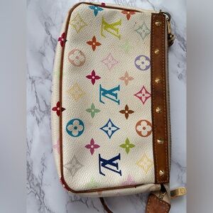 Louis Vuitton Multicolor Monogram Women's Bag and  wallet Murakami bundle